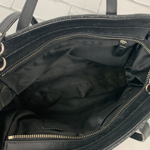 Coach Black Leather Taylor Bette Mini Satchel Handbag Crossbody Zip close - Picture 6 of 14